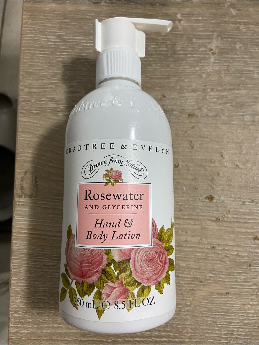 Crabtree & Evelyn Rosewater and Glycerine Hand & Body Lotion 250mL 8.5 FL OZ
